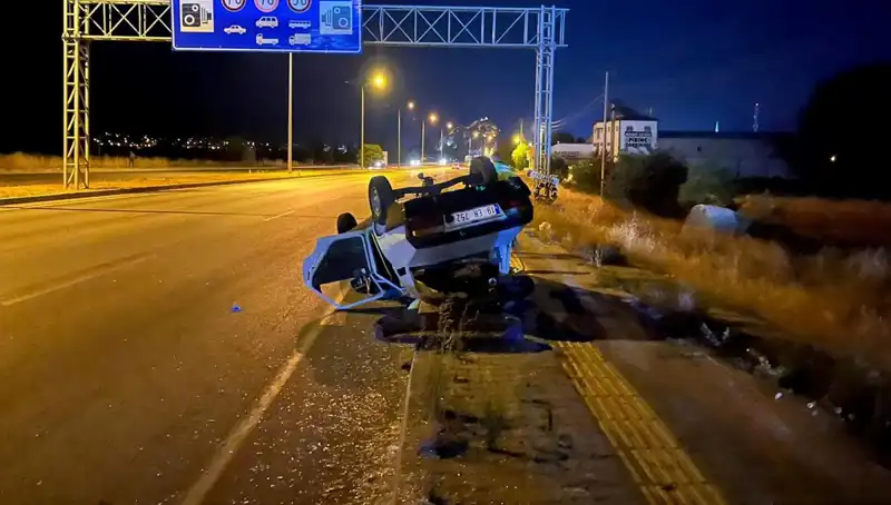 TIR Kazası Sonrası Dehşet: Otomobil Takla Attı, Tek Yaralı!