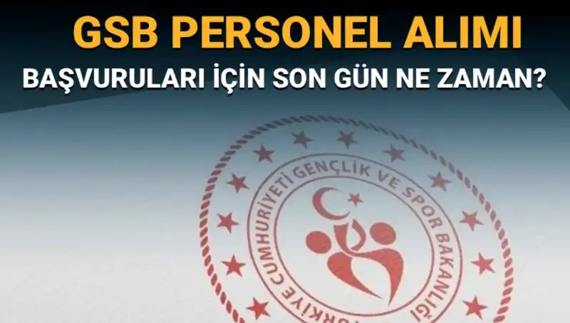 Gençlik ve Spor Bakanlığı Personel Alımı İçin Son Gün Hangi Tarih?