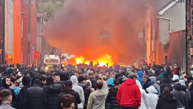 Kuzey İrlanda'da Cinsel Saldırı Protestosu: Evler Ateşe Verildi!
