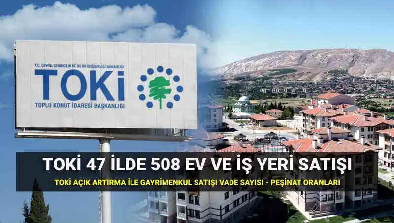 TOKİ 508 Konut ve İş Yeri Satışı: 47 İl için Detaylı Açıklama