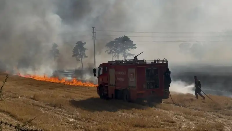 Kırklareli'nde Anız Yangını: Doğa Savaşında Felaketle Savaşan Kahramanlar
