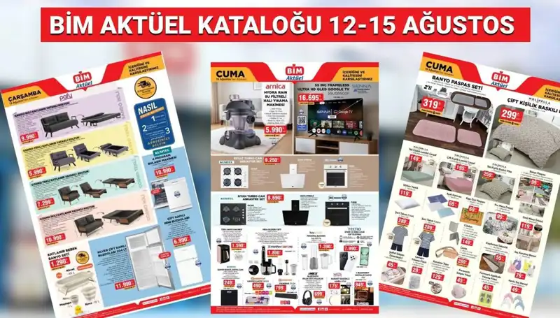 2025 İçin BİM 12-15 Ağustos Aktüel Kataloğu: Fırsatlar Kapıda!